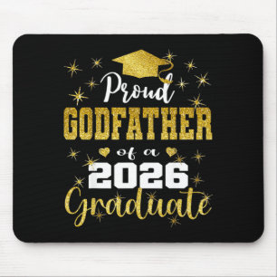 Super proud godfather of 2026 graduate graduation mouse pad
