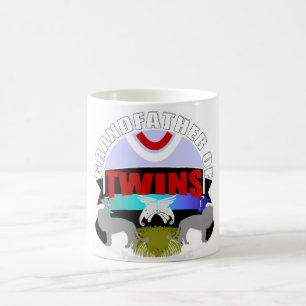 super proud grandfather of twins coffee mug