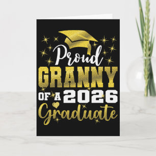 Super Proud Granny Of 2026 Graduate Senior Graduat Card