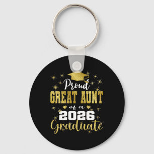 Super Proud Great Aunt Of 2026 Graduate Graduation Key Ring