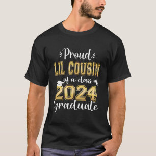 Super Proud Little Cousin Of 2024 Graduate Awesome T-Shirt