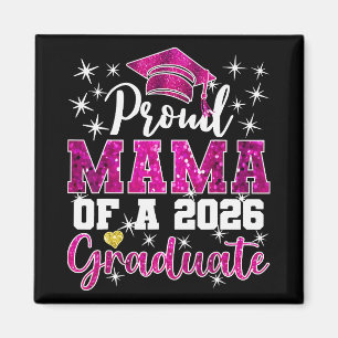Super Proud Mama Of 2026 Graduate Senior Graduatio Magnet