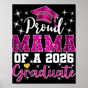 Super Proud Mama Of 2026 Graduate Senior Graduatio Poster