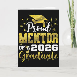 Super Proud Mentor Of 2026 Graduate Senior Graduat Card