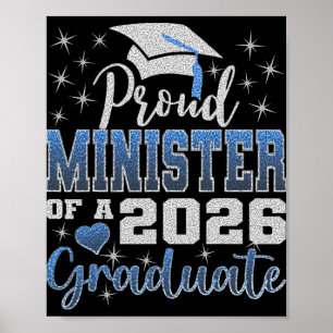 Super Proud Minister Of 2026 Graduate Senior Gradu Poster