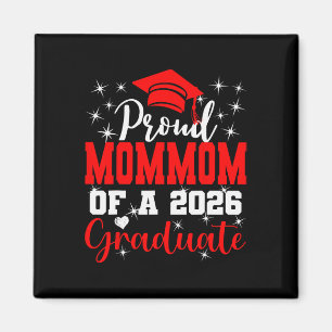 Super Proud Mommom Of 2026 Graduate Senior Graduat Magnet