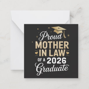 Super Proud Mother in Law of 2026 Graduate Card