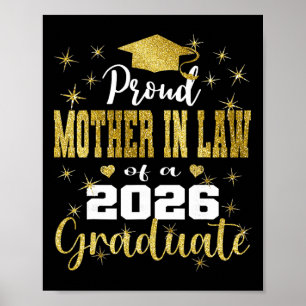 Super Proud Mother In Law Of 2026 Graduate Graduat Poster