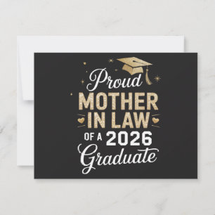Super Proud Mother in Law of 2026 Graduate Invitation