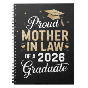 Super Proud Mother in Law of 2026 Graduate Notebook