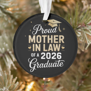 Super Proud Mother in Law of 2026 Graduate Ornament