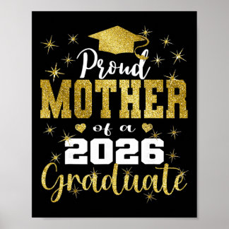 Super Proud Mother Of 2026 Graduate Senior Graduat Poster
