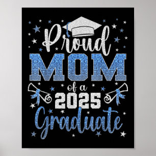Super Proud Mum Of 2025 Graduate Senior Graduation Poster