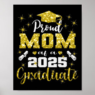 Super Proud Mum Of 2025 Graduate Senior Graduation Poster