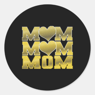 Super Proud Mum Of 2026 Graduate Senior Graduation Classic Round Sticker