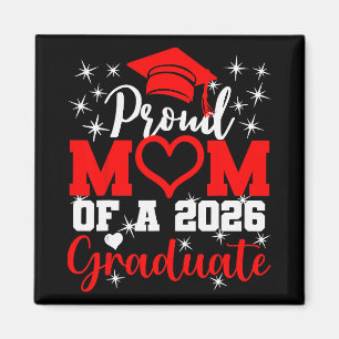 Super Proud Mum Of 2026 Graduate Senior Graduation Magnet