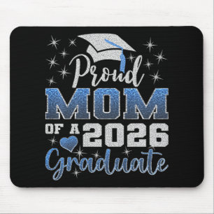 Super Proud Mum Of 2026 Graduate Senior Graduation Mouse Pad