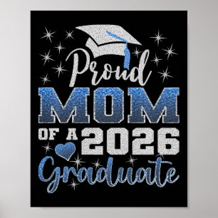 Super Proud Mum Of 2026 Graduate Senior Graduation Poster