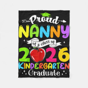 Super proud nanny of 2026 graduate awesome family fleece blanket