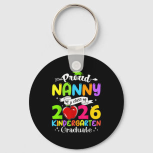 Super proud nanny of 2026 graduate awesome family key ring