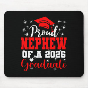 Super Proud Nephew Of 2026 Graduate Senior Graduat Mouse Pad
