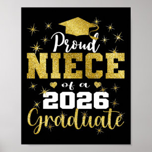 Super Proud Niece Of 2026 Graduate Senior Graduati Poster