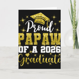 Super Proud Papaw Of 2026 Graduate Senior Graduati Card