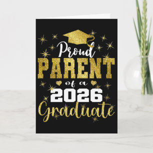 Super Proud Parent Of 2026 Graduate Senior Graduat Card