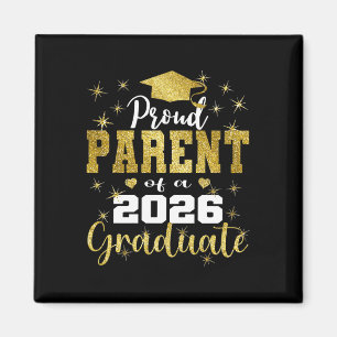 Super Proud Parent Of 2026 Graduate Senior Graduat Magnet