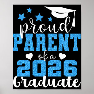 Super Proud Parent Of 2026 Graduate Senior Graduat Poster