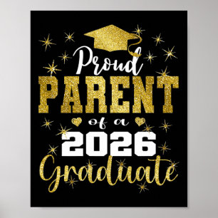 Super Proud Parent Of 2026 Graduate Senior Graduat Poster