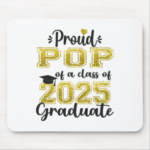 Super Proud Pop Of 2025 Graduate Senior Graduation Mouse Pad
