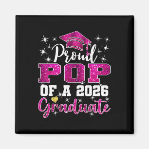 Super Proud Pop Of 2026 Graduate Senior Graduation Magnet
