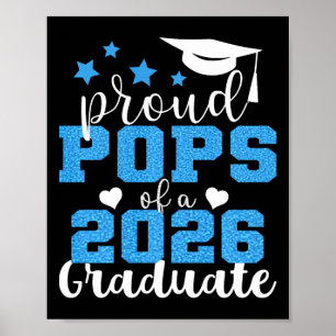 Super Proud Pops Of 2026 Graduate Senior Graduatio Poster