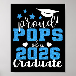 Super Proud Pops Of 2026 Graduate Senior Graduatio Poster