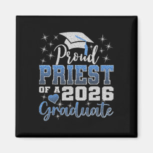 Super Proud Priest Of 2026 Graduate Senior Graduat Magnet
