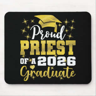 Super Proud Priest Of 2026 Graduate Senior Graduat Mouse Pad