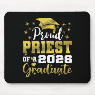Super Proud Priest Of 2026 Graduate Senior Graduat Mouse Pad