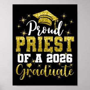 Super Proud Priest Of 2026 Graduate Senior Graduat Poster