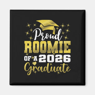 Super Proud Roomie Of 2026 Graduate Senior Graduat Magnet