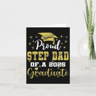 Super Proud Step Dad Of 2025 Graduate Graduation F Card