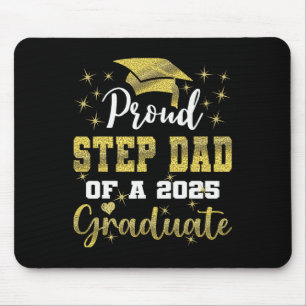 Super Proud Step Dad Of 2025 Graduate Graduation F Mouse Pad