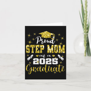 Super Proud Step Mum Of 2025 Graduate Graduation F Card