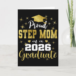 Super Proud Step Mum Of 2026 Graduate Graduation F Card