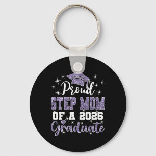 Super Proud Step Mum Of 2026 Graduate Graduation F Key Ring