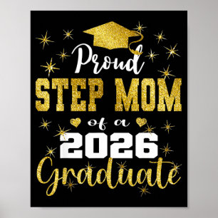 Super proud step mum of 2026 graduate graduation poster