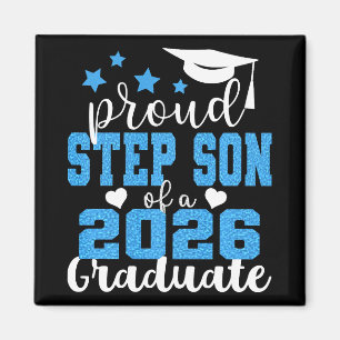 Super Proud Step Son Of 2026 Graduate Graduation F Magnet