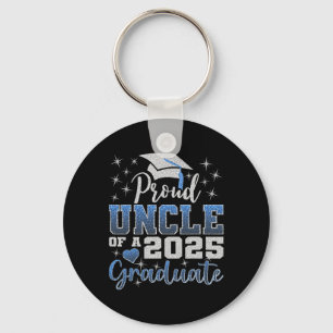 Super Proud Uncle Of 2025 Graduate Awesome Family Key Ring