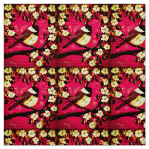 Super Punch Chickadee Fabric