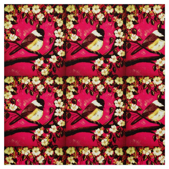 Super Punch Chickadee Fabric (Swatch)